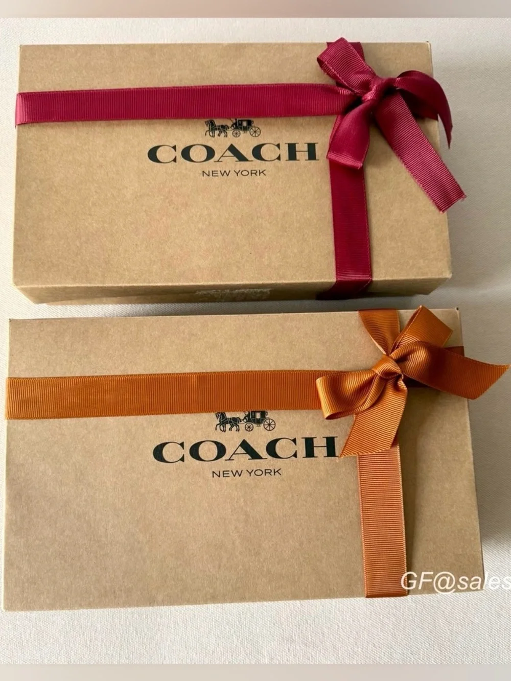 NWT Coach Nolita 19 Cherry Print Wristlet Small Bag Tan Red Gift Set+Extend